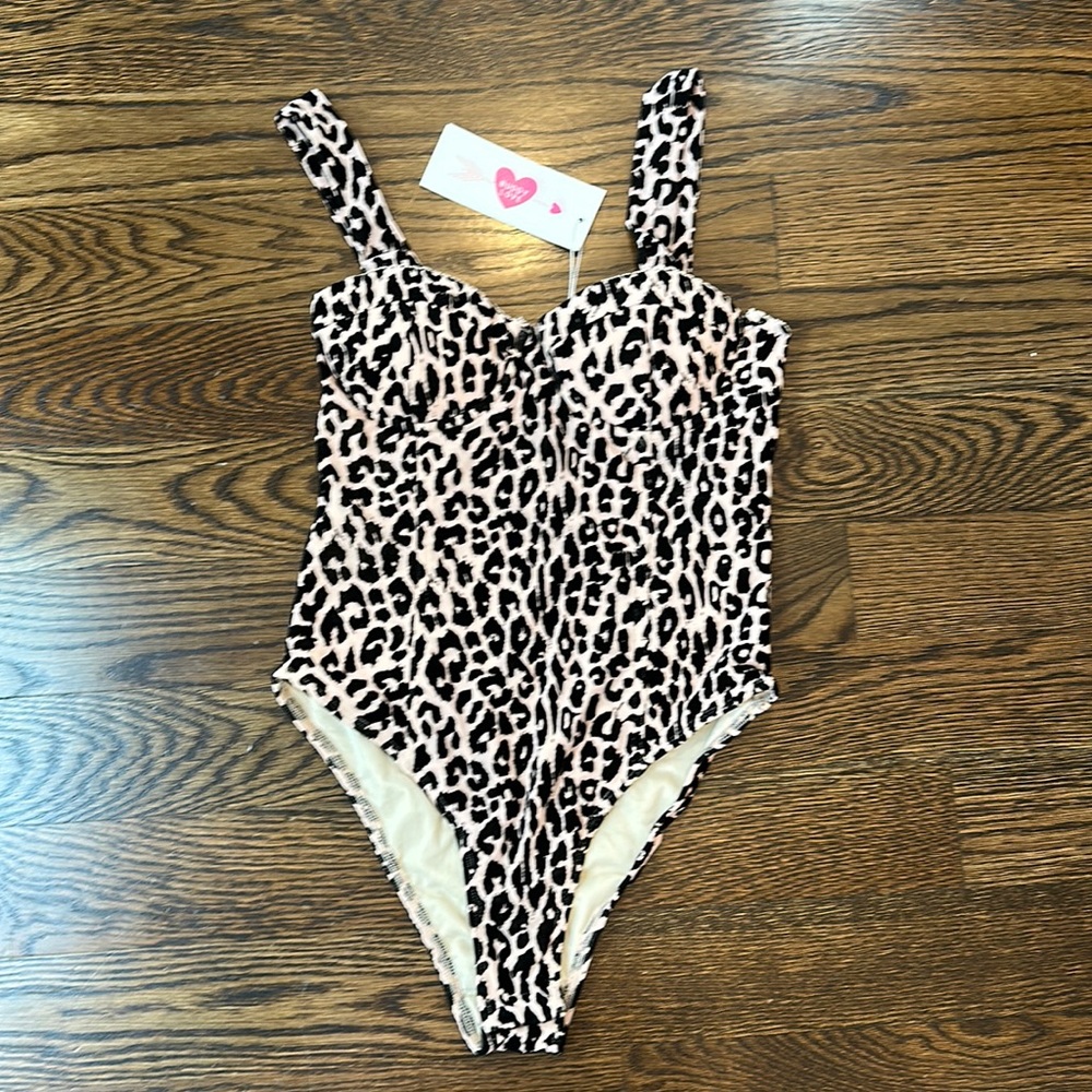 NWT!  Buddy Love Velvet Bustier Bodysuit